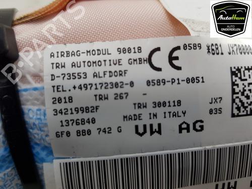 Right curtain airbag SEAT IBIZA V (KJ1, KJG) 1.0 TSI | BP12062236C12 
