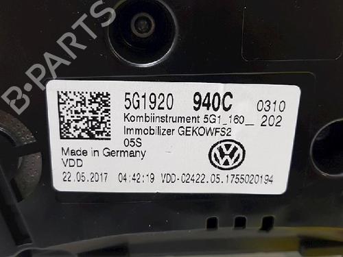 Instrument cluster VW GOLF VII (5G1, BQ1, BE1, BE2) 1.4 TSI | BP12016184C47 