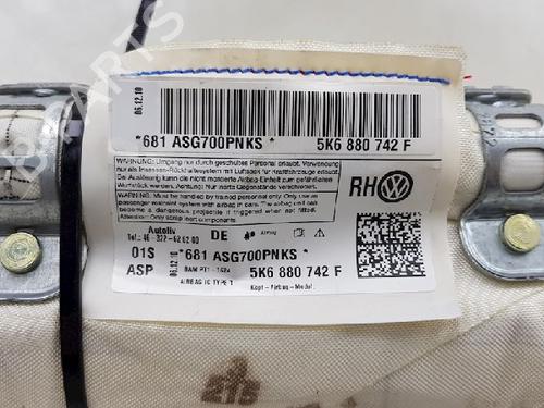 Right curtain airbag VW GOLF VI (5K1) 1.6 TDI | BP12059792C12 