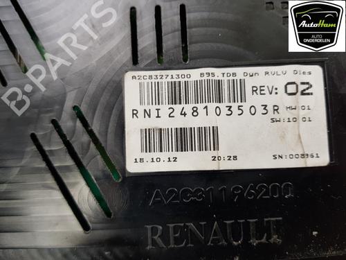 Instrument cluster RENAULT MEGANE III Grandtour (KZ0/1) 1.5 dCi (KZ09, KZ0D, KZ1G, KZ29, KZ14, KZ1W, KZ10, KZ1F,... | BP12172663C47 