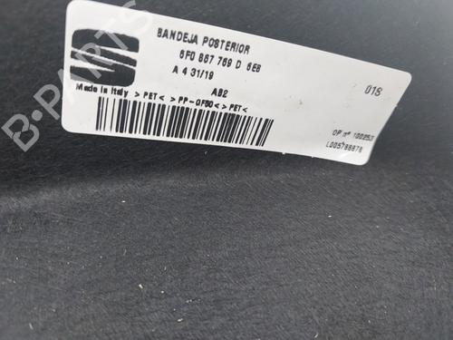 Rear parcel shelf SEAT IBIZA V (KJ1, KJG) 1.0 TSI | BP37179812C85 - Image 4