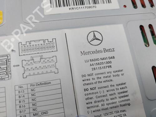 Radio MERCEDES-BENZ CITAN Box Body/MPV (W415) 108 CDI (415.601, 415.603) | BP29559762E6 