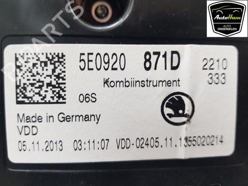 Instrument cluster SKODA OCTAVIA III Combi (5E5, 5E6) 2.0 TDI | BP18788030C47 