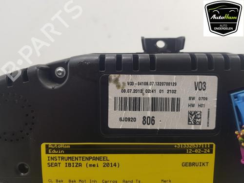 Instrument cluster SEAT IBIZA IV SC (6J1, 6P5) 1.2 TSI | BP16898908C47 