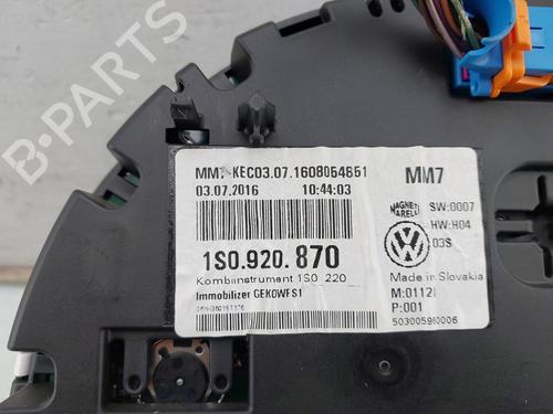 Instrument cluster VW UP! (121, 122, BL1, BL2, BL3, 123) 1.0 | BP28950045C47