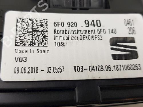 Instrument cluster SEAT IBIZA V (KJ1, KJG) 1.0 TSI | BP12016306C47 