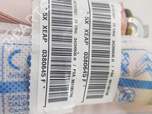 Used Right curtain airbag CITROËN C3 III (SX) 1.2 PureTech 82 (83 hp) 18856285