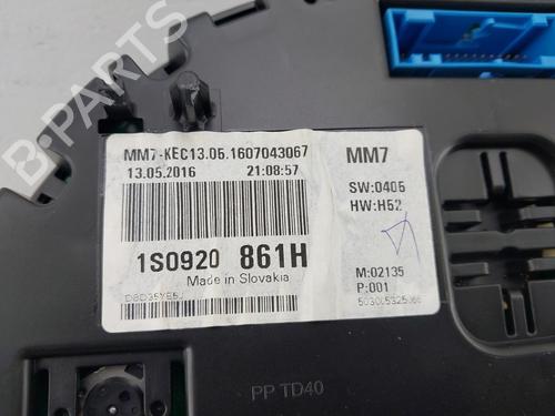 Instrument cluster VW UP! (121, 122, BL1, BL2, BL3, 123) 1.0 | BP29910636C47