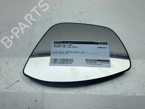 Used Left mirror glass PEUGEOT 208 I (CA_, CC_) 1.2 VTI 82 (82 hp) 27239869