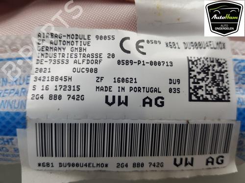 Right curtain airbag VW POLO VI (AW1, BZ1, AE1) 1.0 TSI | BP19086315C12 