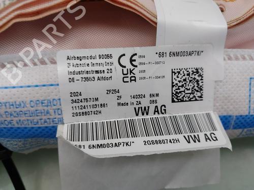 Right curtain airbag VW POLO VI (AW1, BZ1, AE1) 1.0 TSI | BP29713137C12 