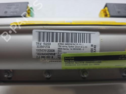 Passenger airbag PORSCHE CAYENNE (9PA) Turbo 4.5 | BP30060607C10