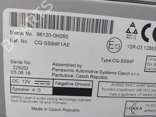 Radio PEUGEOT 108 1.0 VTi | BP38200358E6 - Image 4