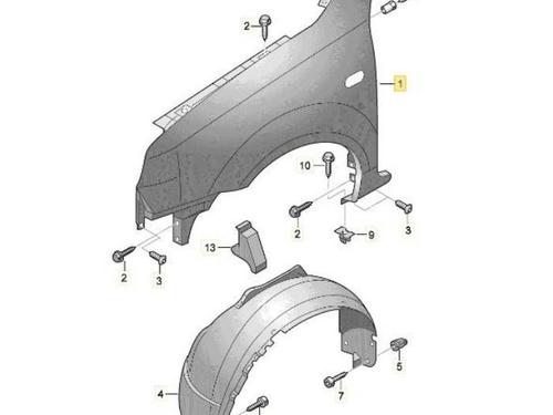 Used Left front fenders VW LUPO I (6X1, 6E1) 1.4 (60 hp) 19772329