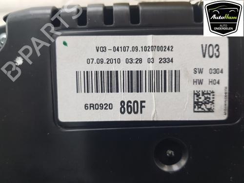 Instrument cluster VW POLO V (6R1, 6C1) 1.2 TSI | BP16898664C47 