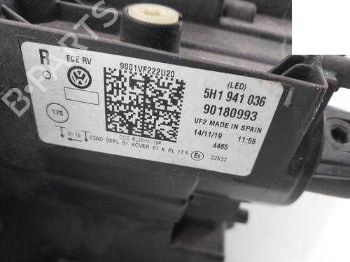 Højre forlygte VW GOLF VIII (CD1, DA1) 1.5 TSI | BP31923249C29 