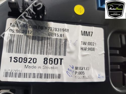 Instrument cluster VW UP! (121, 122, BL1, BL2, BL3, 123) 1.0 | BP19316451C47 