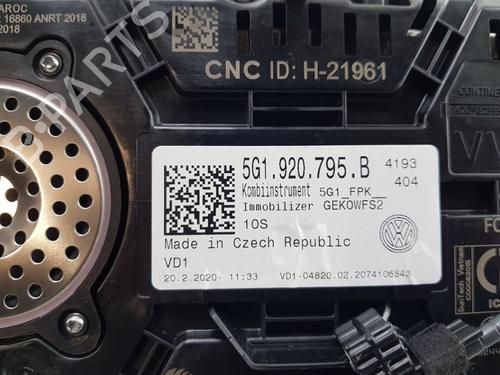 Instrument cluster VW GOLF VII (5G1, BQ1, BE1, BE2) e-Golf | BP23981681C47 