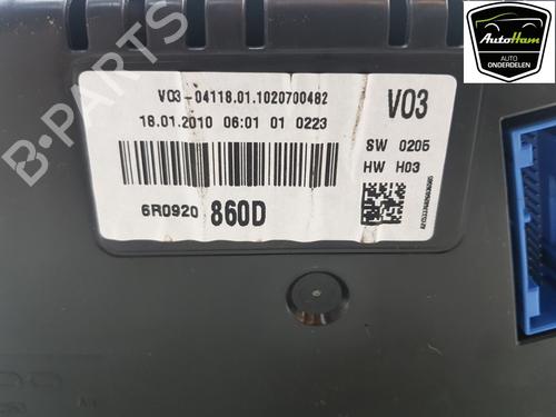 Instrument cluster VW POLO V (6R1, 6C1) 1.4 (6R1) | BP12044553C47 