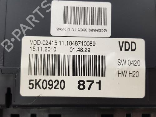 Instrument cluster VW GOLF VI (5K1) 1.2 TSI | BP12016596C47 