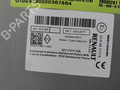 Radio RENAULT CAPTUR I (J5_, H5_) 1.2 TCe 120 | BP37151099E6 - Image 4