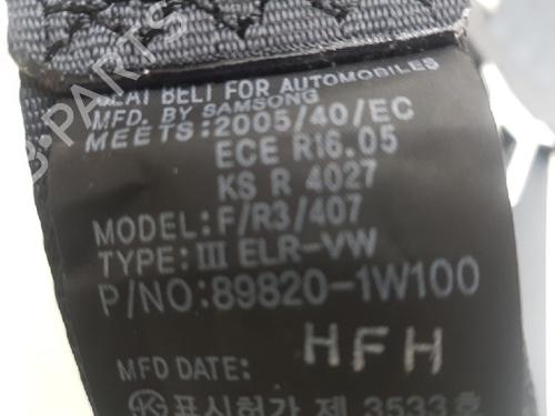 Rear right seatbelt KIA RIO III (UB) 1.25 CVVT | BP12030569I28 