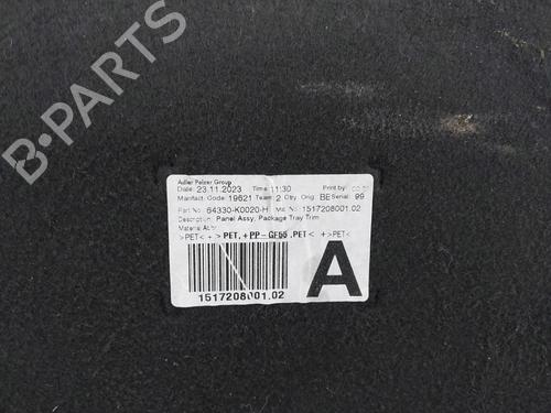 Rear parcel shelf TOYOTA YARIS (_P21_, _PA1_, _PH1_) 1.5 Hybrid (MXPH10, MXPH11) | BP32229293C85