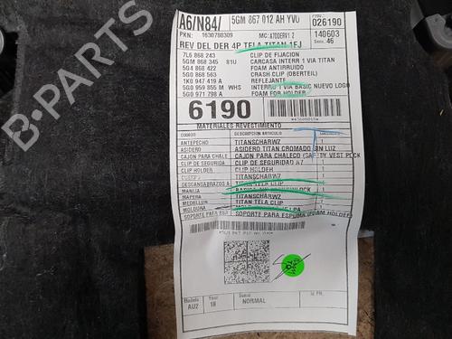 Front right panel VW GOLF VII (5G1, BQ1, BE1, BE2) 1.6 | BP28096175C59 