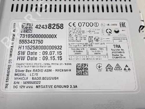 Radio OPEL ASTRA K (B16) 1.0 Turbo (68) | BP12019928E6 