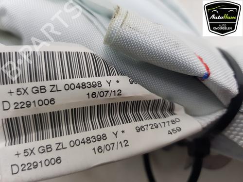 Right curtain airbag PEUGEOT 208 I (CA_, CC_) 1.2 VTI 82 | BP15654137C12 