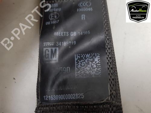 Used Rear right seatbelt OPEL ASTRA K (B16) 1.6 CDTi (68) (110 hp) 15387470