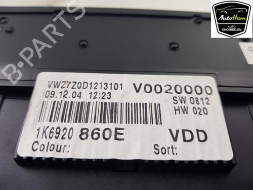 Instrument cluster VW GOLF V (1K1) 2.0 GTI | BP16377196C47 
