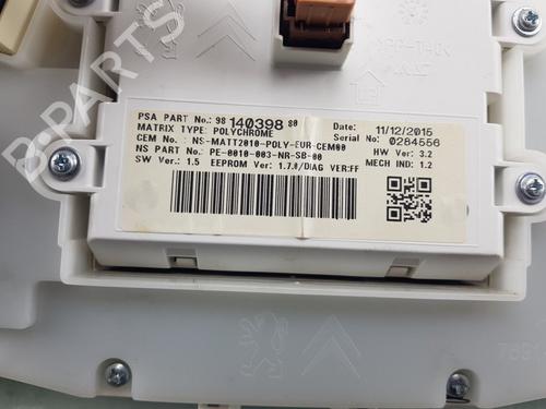 Instrument cluster PEUGEOT 208 I (CA_, CC_) 1.2 VTI 82 | BP25790867C47 