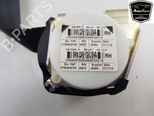 Rear right seatbelt FIAT 500 (312_) 1.2 (312AXA1A) | BP12050067I28 