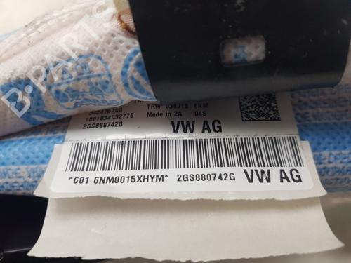 Right curtain airbag VW POLO VI (AW1, BZ1, AE1) 1.0 TSI | BP29713019C12 