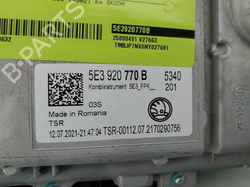 Instrument cluster SKODA OCTAVIA IV Combi (NX5, PV5) 1.0 TSI | BP31922116C47