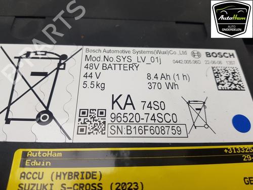 Used Battery SUZUKI SX4 S-Cross (JY) 1.4 Hybrid (Mild Hybrid) (AKK 414) (129 hp) 20985402