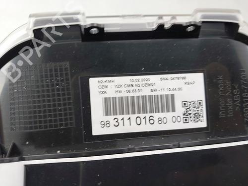 Instrument cluster PEUGEOT PARTNER Box Body/MPV (K9) 1.5 BlueHDi 75 | BP32002332C47 