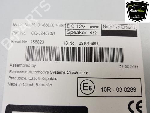 Radio SUZUKI SWIFT IV (FZ, NZ) 1.2 (AZH412, ZC72S) | BP12051715E6 