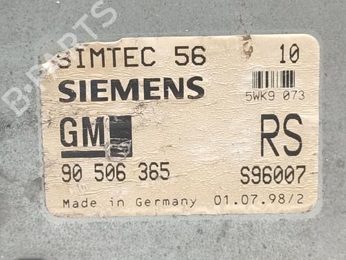 Engine control unit (ECU) OPEL VECTRA B (J96) 1.8 i 16V (F19) | BP25820817M57 