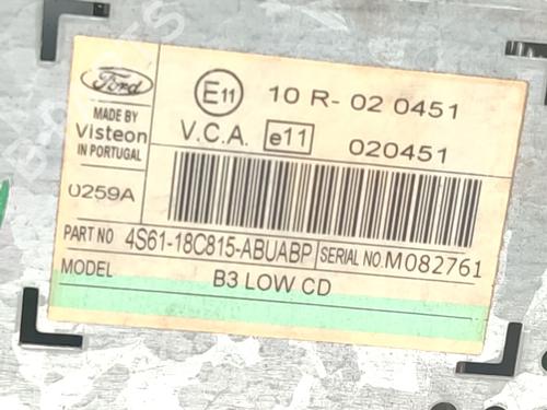 Radio FORD FUSION (JU_) 1.6 TDCi | BP26978959E6 