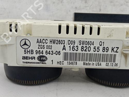 Climate control MERCEDES-BENZ M-CLASS (W163) ML 270 CDI (163.113) | BP26398991I5 