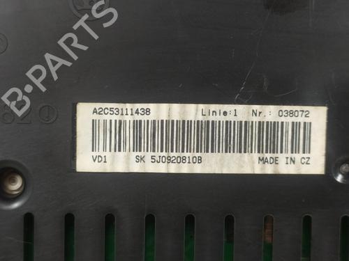 Instrument cluster SKODA FABIA II (542) 1.2 | BP13449553C47 