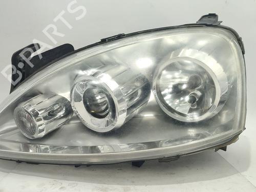 Used Left headlight OPEL CORSA C (X01) 1.3 CDTI (F08, F68) (70 hp) 32319293