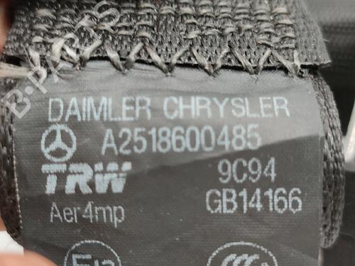 Rear right seatbelt MERCEDES-BENZ R-CLASS (W251, V251)  | BP16026598I28 