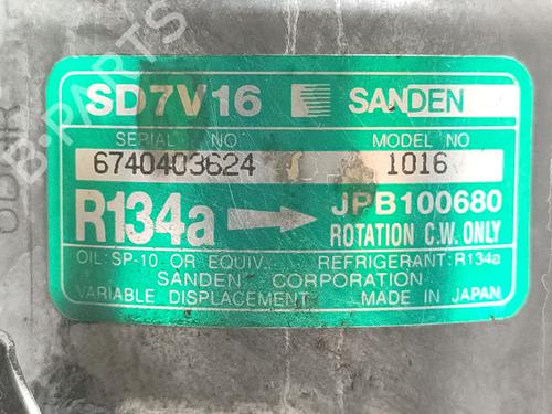 AC compressor HONDA ACCORD V (CE, CF_, CD) 2.0 TDi (CF1) | BP30806075M34