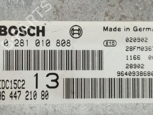 Engine control unit (ECU) CITROËN C5 I (DC_) 2.0 HDi (DCRHZB, DCRHZE) | BP27371671M57 