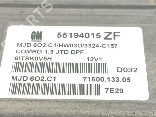 Engine control unit (ECU) OPEL COMBO Tour 1.3 CDTI 16V | BP40607795M57 - Image 4