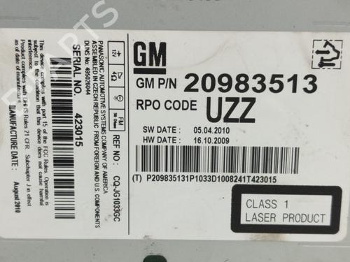 Bilradio OPEL INSIGNIA A (G09)  | BP18960442E6