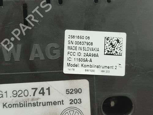 Instrument cluster VW GOLF VII (5G1, BQ1, BE1, BE2) 1.6 TDI | BP27208743C47 